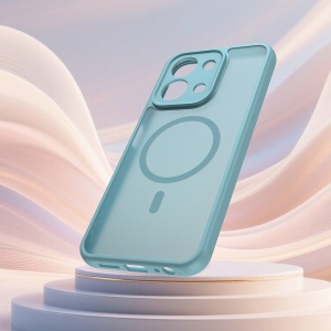 Husa pentru Xiaomi Redmi 15C 5G, SKYDDAR INNOVATION, HaloFrost MagSafe II, Antisoc, set cu sticker, Verde menta - Img 6