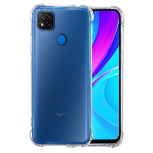 Husa pentru Xiaomi Redmi 9C NFC / Redmi 9C , SKYDDAR INNOVATION, Shockproof Clear din Silicon Slim, Transparenta, set cu sticker