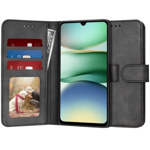 Husa pentru Xiaomi Redmi A5 4G (Standard), SKYDDAR INNOVATION, Diary Book, tip carte cu Portofel Interior, Antisoc, set cu sticker, Negru