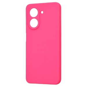 Husa pentru Xiaomi Redmi A5 4G (Standard), SKYDDAR INNOVATION, din Silicon Catifelat, SoftElegance, set cu sticker, Fucsia - Img 6
