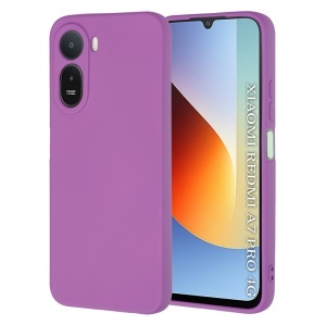 Husa pentru Xiaomi Redmi A7 Pro 4G din Silicon Catifelat, Antisoc, set cu sticker, SoftElegance, Mov