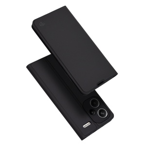 Husa pentru Xiaomi Redmi Note 13 Pro+ 5G, SKYDDAR INNOVATION, Magskin Book, tip Carte cu Portofel Interior, set cu sticker, Negru