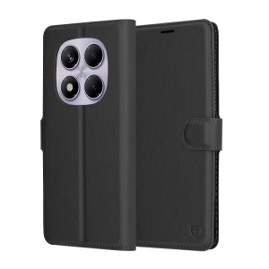 Husa pentru Xiaomi Redmi Note 14 Pro 4G / Poco F7, SKYDDAR INNOVATION, Leather Wallet, tip Carte cu Portofel Interior, Finisaje Premium, set cu sticker, Negru