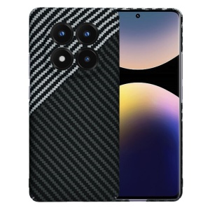 Husa pentru Xiaomi Redmi Note 14 Pro+ 5G, SKYDDAR INNOVATION, Carbonite FiberShell, Gri, set cu sticker - Img 1