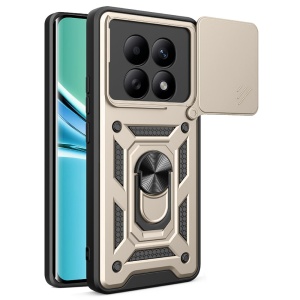Husa pentru Xiaomi Redmi Note 15 4G / Redmi Note 15 5G / Poco M8 5G, SKYDDAR INNOVATION, CamShield, Inel magnetic, set cu sticker, Auriu