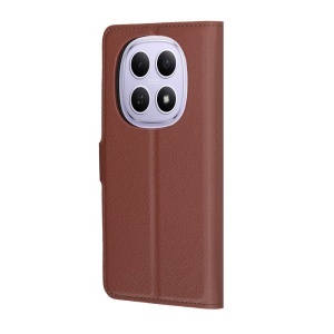Husa pentru Xiaomi Redmi Note 15 4G / Redmi Note 15 5G / Poco M8 5G, SKYDDAR INNOVATION, Leather Folio tip Carte, cu Portofel Interior, Finisaje Premium, set cu sticker, Maro - Img 8