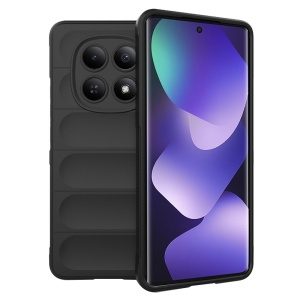 Husa pentru Xiaomi Redmi Note 15 5G / Poco M8 5G, SKYDDAR INNOVATION, Magic Shield, din Silicon Mat, set cu sticker, Negru