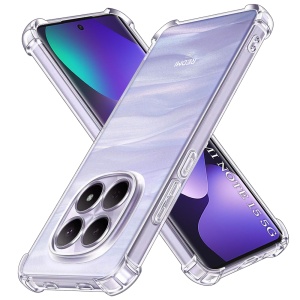 Husa pentru Xiaomi Redmi Note 15 5G, SKYDDAR INNOVATION, Shockproof Clear Silicone, Silicon Slim, set cu sticker, Transparenta