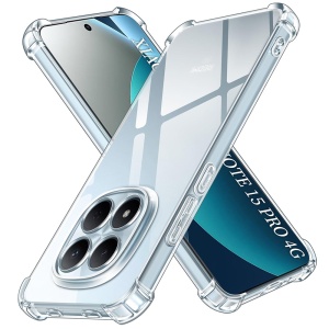Husa pentru Xiaomi Redmi Note 15 Pro 4G, SKYDDAR INNOVATION, Shockproof Clear Silicone, Silicon Slim, set cu sticker, Transparenta