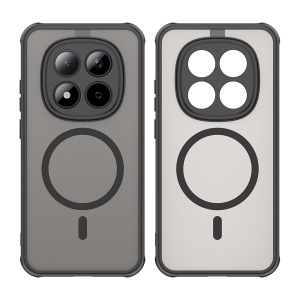 Husa pentru Xiaomi Redmi Note 15 Pro 5G, Antisoc, set cu sticker, HaloFrost MagSafe II, Negru - Img 2