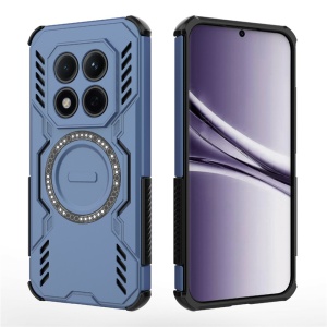 Husa pentru Xiaomi Redmi Note 15 Pro+ 5G / Poco M8 Pro 5G, SKYDDAR INOVATION, ArmorMag, Magsafe, set cu sticker, Albastru - Img 2