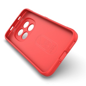 Husa pentru Xiaomi Redmi Note 15 Pro+ 5G / Poco M8 Pro 5G, SKYDDAR INNOVATION, Magic Shield, din Silicon Mat, set cu sticker, Rosu - Img 2