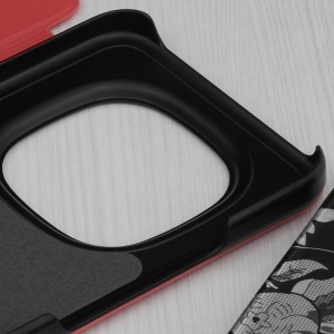 Husa pentru Xiaomi Redmi Note 15 Pro+ 5G / Poco M8 Pro 5G, tip carte, set cu sticker, eFold, Rosu - Img 6