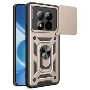 Husa pentru Xiaomi Redmi Note 15 Pro 5G, SKYDDAR INNOVATION, CamShield, Inel magnetic, set cu sticker, Auriu