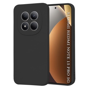 Husa pentru Xiaomi Redmi Note 15 Pro 5G, SKYDDAR INNOVATION, din Silicon Catifelat, SoftElegance, set cu sticker, Negru