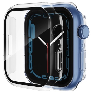 Husa protectie Smartwatch Apple Watch 7 (45mm), SKYDDAR INNOVATION, Defense360 Pro + Screen Protector, AntiSoc, set cu sticker, Transparenta