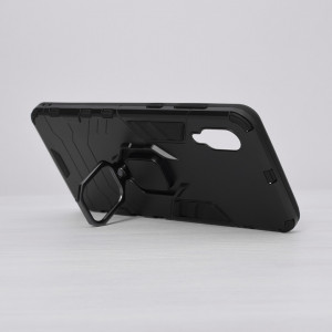 Husa Samsung Galaxy A02 / M02 cu inel, Techsuit Silicone Shield - Negru - Img 3