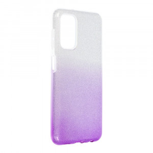 Husa Samsung Galaxy A13 4G din silicon lucios, Skyddar Shining - Transparent / Violet