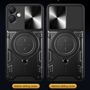 Husa Samsung Galaxy A17 5G cu Inel Magnetic, Protectie Camera, set cu sticker, CamGuard Pro, Negru - Img 5