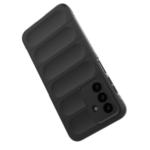 Husa Samsung Galaxy A17 5G din Silicon Mat, set cu sticker, Magic Shield, Negru - Img 3