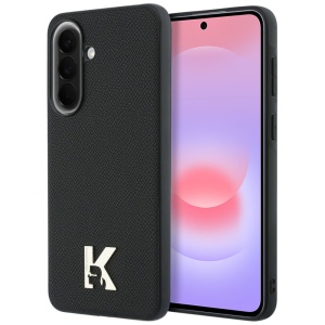 Husa Samsung Galaxy A37 5G - Karl Lagerfeld Hardcase Leather with K Head Logo (KLHCSA375PGFKHGK) - Black