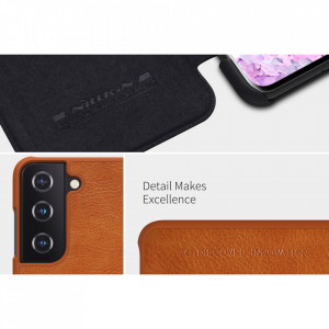 Husa Samsung Galaxy S21 Plus, Qin Leather Case, Nillkin - Negru - Img 7