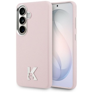 Husa Samsung Galaxy S26 - Karl Lagerfeld Leather MagSafe (KLHMS26S5PGFKHGP) - Pink