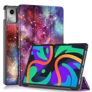 Husa tableta pentru Lenovo Tab M11, SKYDDAR INNOVATION, cu suport Multi-Unghi si functie Sleep/Wake, FoldPro, Galaxy, set cu sticker