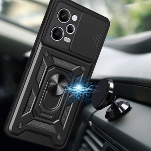 Husa Xiaomi Redmi Note 12 Pro 5G / Poco X5 Pro cu inel magnetic, Techsuit CamShield - Negru - Img 4