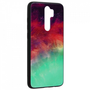 Husa Xiaomi Redmi Note 8 Pro cu sticla securizata, Techsuit Glaze - Fiery Ocean - Img 2