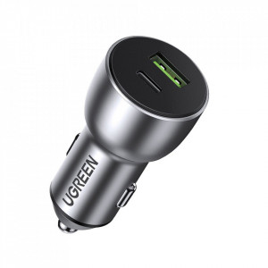 Incarcator Auto 2x USB-A, QC 3.0, 42.5W, Ugreen CD213 - Dark Blue