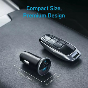 Incarcator Auto USB, Type-C, 52.5W - Anker 323 (A2735G11) - Black - Img 5