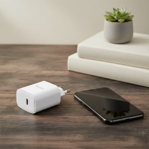 Incarcator de priza, USB-C, Power Delivery 20W, ABS, Yesido, Alb - Img 3