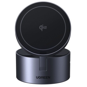 Incarcator Magnetic fara Fir 3in1, 25W, Qi2, Fast Charge,, Ugreen W712 - Gri - Img 2