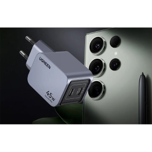 Incarcator pentru Priza, Type-C, GaN, 45W, 3A, QC4.0+, Ugreen Nexode Pro X707 - Gri - Img 4