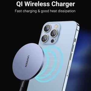 Incarcator Wireless Qi, 15W, Ugreen CD245, Gri - Img 5