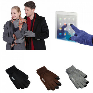Manusi Tocuhscreen din lana, unisex, iWarm ST0005 - Albastru - Img 6