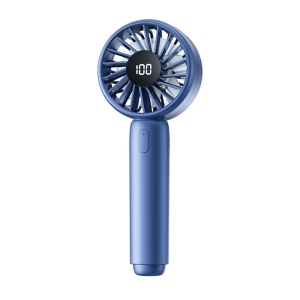 Mini Ventilator Portabil, CT-110, 5 Viteze, USB-C, Compact si Usor, set cu sticker, Albastru