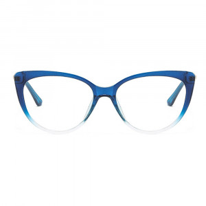 Ochelari calculator dama protectie lumina albastra, Techsuit (F5018-C8) - Transparent Blue - Img 2