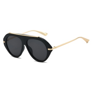 Ochelari de Soare Dama, Protectie UV400, Stil Retro, set cu sticker, Model 8092, Negru