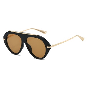 Ochelari de Soare Dama, Protectie UV400, Stil Retro, set cu sticker, Model 8092, Negru