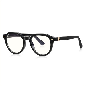 Ochelari Protectie Blue Light Unisex/Barbati, SKYDDAR INNOVATION, Rame Metalice, 2228, Design Modern, set cu sticker, Negru