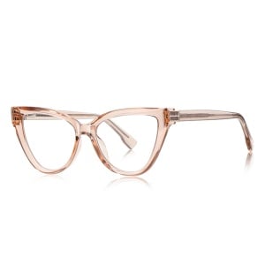 Ochelari Protectie Blue Light Unisex/Femei, SKYDDAR INNOVATION, Rame Policarbonat, 2279, Design Modern, set cu sticker, Maro