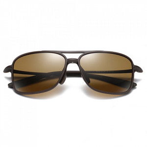 Ochelari soare barbati cu protectie UV (MM99), Techsuit - Matte Brown - Img 2