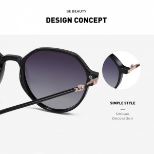 Ochelari soare unisex cu protectie UV (2203), Techsuit - Black / Gradient Gray - Img 6