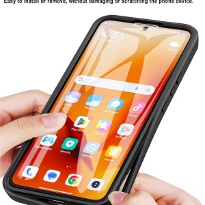 [Pachet 360°] Husa + Folie pentru Xiaomi Redmi 13C 4G / Poco C65, SKDR ColorShield 360° - Mov - Img 2