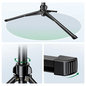Selfie Stick pentru Telefon cu Trepied si Telecomanda, Ugreen LP680, Negru - Img 5