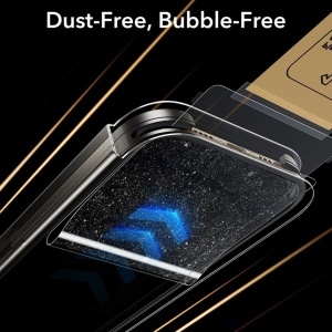 [Set x3] Folie sticla pentru iPhone 17 Pro Max, rezistenta la zgarieturi, Corning Gorilla Glass UltraFit, ESR – Transparent - Img 3