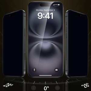 [Set x3] Folie sticla pentru iPhone 17 Pro, rezistenta la zgarieturi, Corning Gorilla Glass UltraFit Privacy, ESR – privacy - Img 2