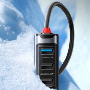 Statie de andocare, USB-C la USB 3.0, RJ45 1000Mbps, PD 100W, Yesido, Gri - Img 5